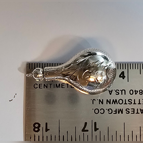 Vintage Sterling Silver Perfume/Poison Bottle with Dipper - Picture 13 of 15